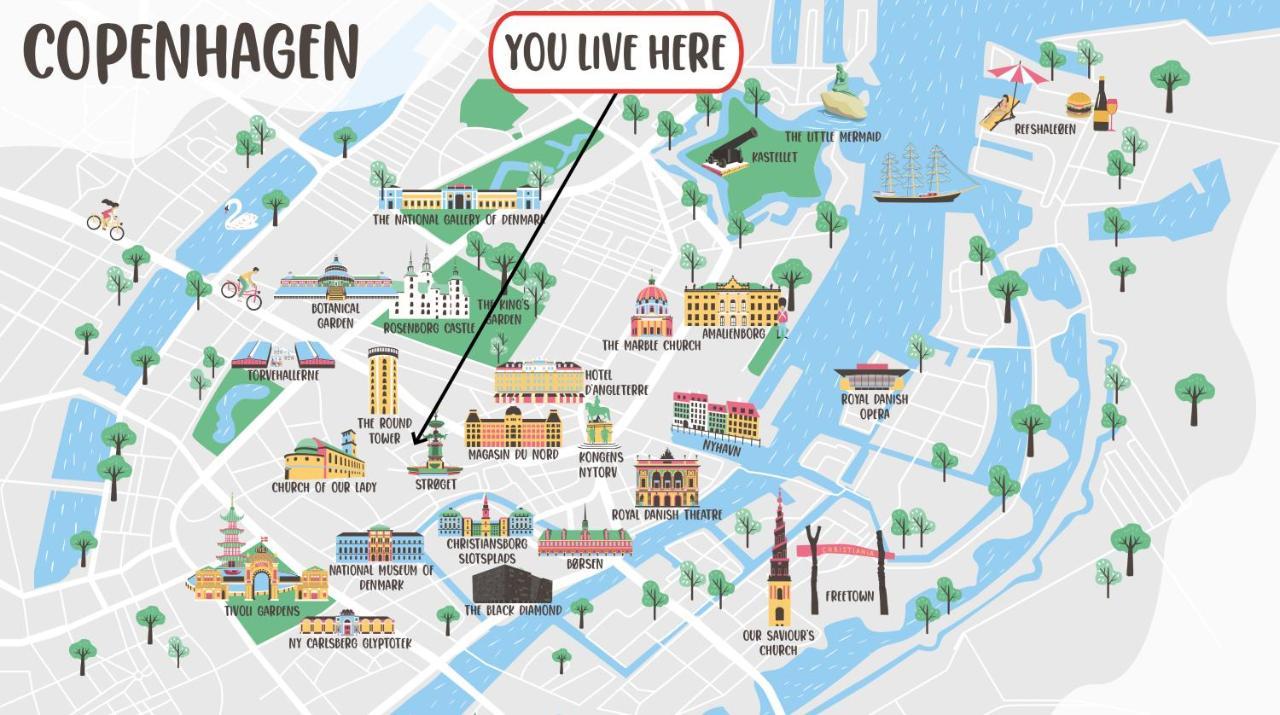 220Sqm Designer Apt - Copenhagen City Center - Private Balcony Exteriör bild